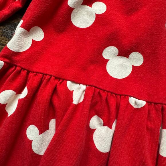 Hanna Andersson Disney Mickey Mouse Red Super Soft Skater Dress | 10 (140) - Picture 5 of 9